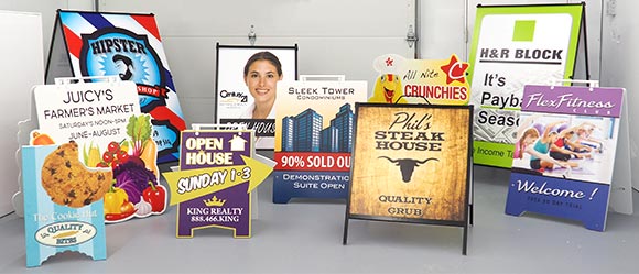 A-frame & Sandwich Board Product Collage