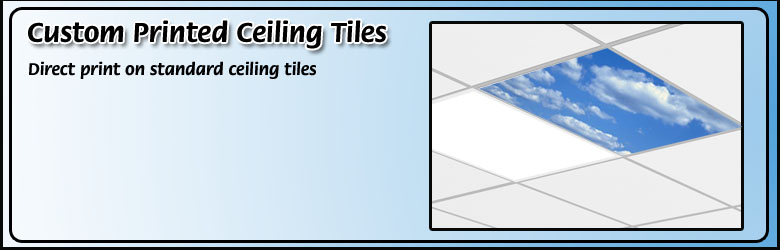 Custom Printed Ceiling Tiles from CanadaBannerKing.com
