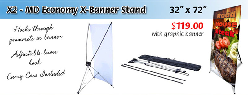 X2- MD Economy X-Banner Stand